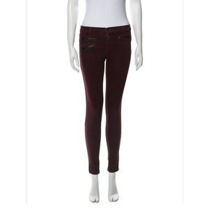 J Brand Womens Zoey Skinny Jeans Size 26 2 Lava‎ Maroon
